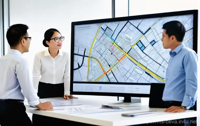 건축평가사와 도시계획 전문가의 협업 - **Prompt:** "A diverse team of four Malaysian urban planners (two women, two men, representing Malay... 건축평가사와 도시계획 전문가의 협업 - **Prompt:** "A diverse team of four Malaysian urban planners (two women, two men, representing Malay...