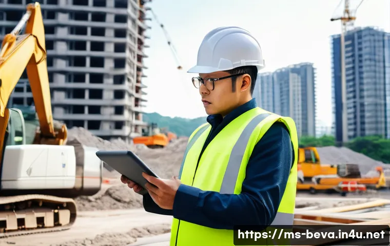 건축평가사와 유사한 직업 비교 - A professional Malay Quantity Surveyor, either male or female, in their late 20s to early 30s, stand...