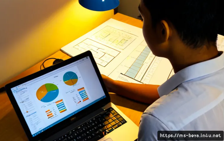 건축평가사 시험 준비 시 유용한 강의 추천 - Photorealistic Malaysian architecture valuation student studying at a tidy home desk, laptop showing...